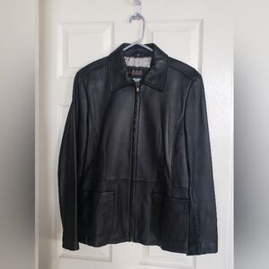 Reilly Olmes Women's Black Leather Jacket Large